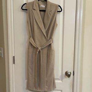 Beautiful Calvin Klein Sleeveless Trench Dress Size 8